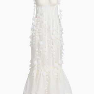 Zimmermann Cream Floral Appliqué Wedding Dress